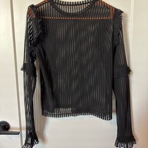 Black Sheer Long Sleeve